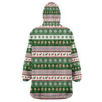 No Coffee No Workee Christmas Design Wearable Blanket Hoodie Xmas Holiday Patterns - Wonder Print Shop