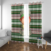 No Coffee No Workee Christmas Design Window Curtain Xmas Holiday Patterns - Wonder Print Shop