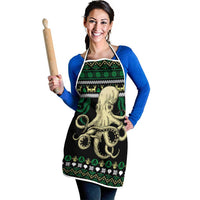 Octopus Cool Christmas Design Apron Xmas Holiday Patterns - Wonder Print Shop