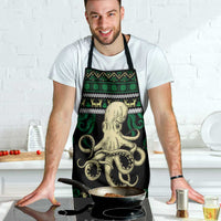 Octopus Cool Christmas Design Apron Xmas Holiday Patterns - Wonder Print Shop