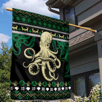 Octopus Cool Christmas Design Garden Flag Xmas Holiday Patterns - Wonder Print Shop