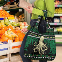 Octopus Cool Christmas Design Grocery Bag Xmas Holiday Patterns - Wonder Print Shop