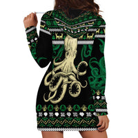 Octopus Cool Christmas Design Hoodie Dress Xmas Holiday Patterns - Wonder Print Shop