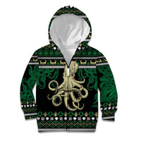 Octopus Cool Christmas Design Kid Hoodie Xmas Holiday Patterns - Wonder Print Shop