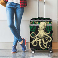 Octopus Cool Christmas Design Luggage Cover Xmas Holiday Patterns - Wonder Print Shop