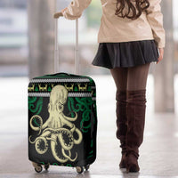 Octopus Cool Christmas Design Luggage Cover Xmas Holiday Patterns - Wonder Print Shop