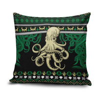 Octopus Cool Christmas Design Pillow Cover Xmas Holiday Patterns - Wonder Print Shop