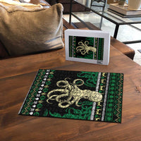 Octopus Cool Christmas Design Puzzle Xmas Holiday Patterns - Wonder Print Shop