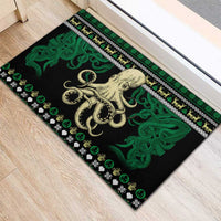 Octopus Cool Christmas Design Rubber Doormat Xmas Holiday Patterns - Wonder Print Shop