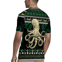 Octopus Cool Christmas Design Rugby Jersey Xmas Holiday Patterns - Wonder Print Shop