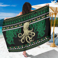 Octopus Cool Christmas Design Sarong Xmas Holiday Patterns - Wonder Print Shop