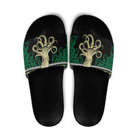 Octopus Cool Christmas Design Slide Sandals Xmas Holiday Patterns - Wonder Print Shop