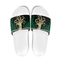 Octopus Cool Christmas Design Slide Sandals Xmas Holiday Patterns - Wonder Print Shop