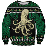 Octopus Cool Christmas Design Sweatshirt Xmas Holiday Patterns - Wonder Print Shop