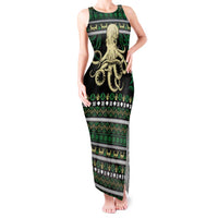 Octopus Cool Christmas Design Tank Maxi Dress Xmas Holiday Patterns - Wonder Print Shop