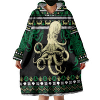 Octopus Cool Christmas Design Wearable Blanket Hoodie Xmas Holiday Patterns - Wonder Print Shop