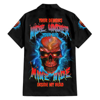 Your Demons Hide Under Your Bed Thunder Skull Hawaiian Shirt - Wonder Print Shop