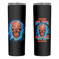 Your Demons Hide Under Your Bed Thunder Skull Skinny Tumbler - Wonder Print Shop