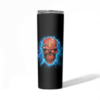 Your Demons Hide Under Your Bed Thunder Skull Skinny Tumbler - Wonder Print Shop