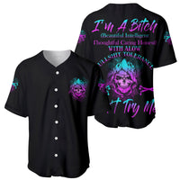 I'm A B Don't Try Me All Baseball Jersey - Wonder Print Shop