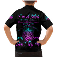 I'm A B Don't Try Me All Family Matching Mermaid Dress and Hawaiian Shirt - Wonder Print Shop