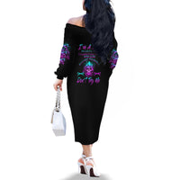 I'm A B Don't Try Me All Family Matching Off Shoulder Long Sleeve Dress and Hawaiian Shirt - Wonder Print Shop