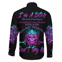 I'm A B Don't Try Me All Family Matching Off Shoulder Maxi Dress and Hawaiian Shirt - Wonder Print Shop