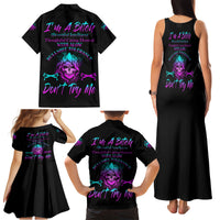 I'm A B Don't Try Me All Family Matching Tank Maxi Dress and Hawaiian Shirt - Wonder Print Shop