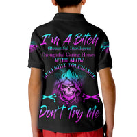 I'm A B Don't Try Me All Kid Polo Shirt - Wonder Print Shop