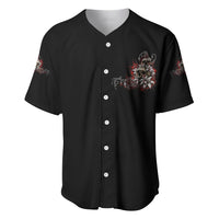 The Good Girl In Me Got Tired Skull Rose Baseball Jersey - Wonder Print Shop