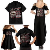 The Good Girl In Me Got Tired Skull Rose Family Matching Summer Maxi Dress and Hawaiian Shirt - Wonder Print Shop
