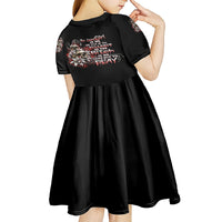 The Good Girl In Me Got Tired Skull Rose Kid Short Sleeve Dress - Wonder Print Shop