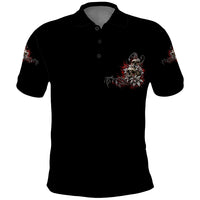 The Good Girl In Me Got Tired Skull Rose Polo Shirt - Wonder Print Shop