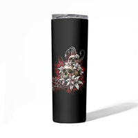 The Good Girl In Me Got Tired Skull Rose Skinny Tumbler - Wonder Print Shop