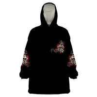 The Good Girl In Me Got Tired Skull Rose Wearable Blanket Hoodie - Wonder Print Shop