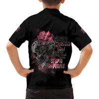Warning This Tattooed Girl Kid Hawaiian Shirt - Wonder Print Shop