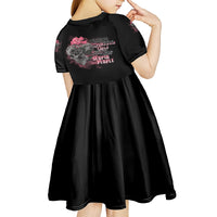 Warning This Tattooed Girl Kid Short Sleeve Dress - Wonder Print Shop