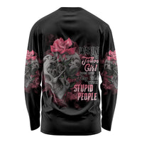 Warning This Tattooed Girl Long Sleeve Shirt - Wonder Print Shop