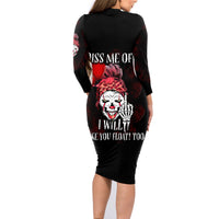 Piss Me Off I Will Family Matching Long Sleeve Bodycon Dress and Hawaiian Shirt - Wonder Print Shop