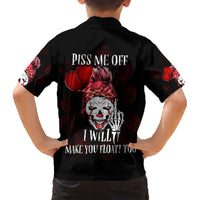 Piss Me Off I Will Family Matching Short Sleeve Bodycon Dress and Hawaiian Shirt - Wonder Print Shop