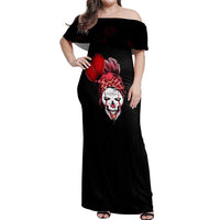 Piss Me Off I Will Off Shoulder Maxi Dress - Wonder Print Shop