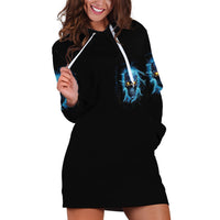 I'm Not Rude Mad Skull Hoodie Dress - Wonder Print Shop