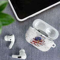 Custom American Flag Billiards AirPods Case with Ripped Design Pool Ball Graphic - Wonder Print Shop