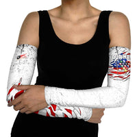 Custom American Flag Billiards Arm Sleeves with Ripped Design Pool Ball Graphic - Wonder Print Shop