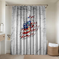 Custom American Flag Billiards Bathroom Set with Ripped Design Pool Ball Graphic - Wonder Print Shop