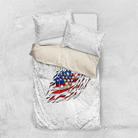 Custom American Flag Billiards Bedding Set with Ripped Design Pool Ball Graphic - Wonder Print Shop