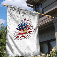 Custom American Flag Billiards Garden Flag with Ripped Design Pool Ball Graphic - Wonder Print Shop