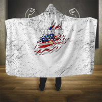 Custom American Flag Billiards Hooded Blanket with Ripped Design Pool Ball Graphic - Wonder Print Shop