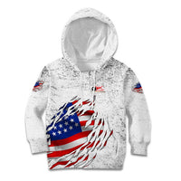 Custom American Flag Billiards Kid Hoodie with Ripped Design Pool Ball Graphic - Wonder Print Shop