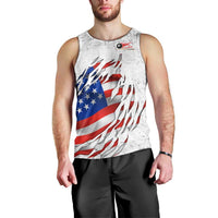 Custom American Flag Billiards Men Tank Top with Ripped Design Pool Ball Graphic - Wonder Print Shop